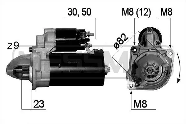 Starter 12 V 2,5 kW ERA 220663A