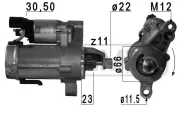 Starter 12 V 1,1 kW ERA 220666A