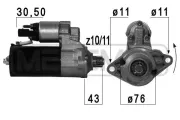 Starter 12 V 2 kW ERA 220698A