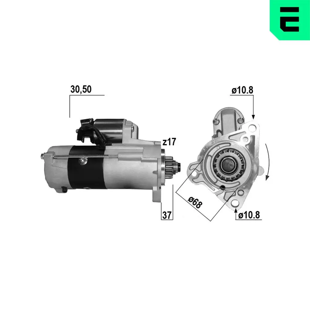 Starter 12 V 1,5 kW ERA 220767A