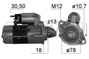 Starter 12 V 2 kW ERA 220802A