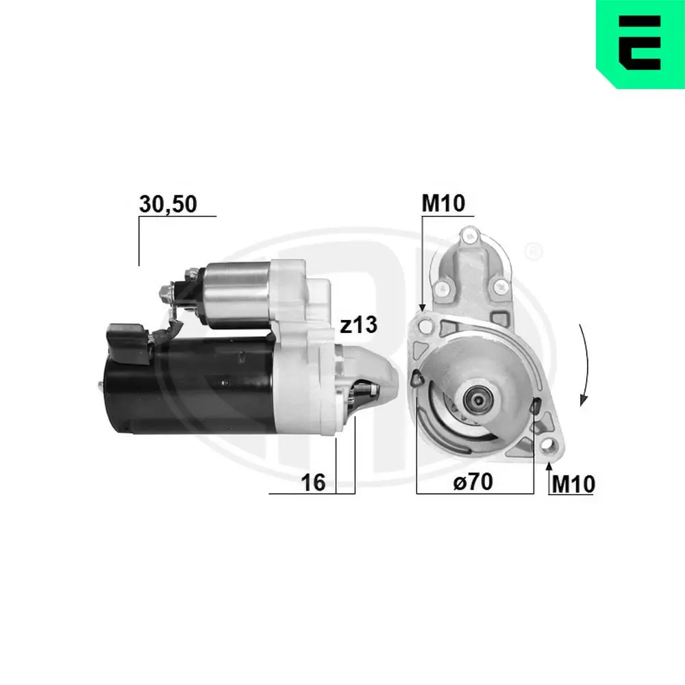 Starter 12 V 2,5 kW ERA 220868A