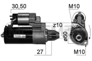 Starter 12 V 1,7 kW ERA 220872A