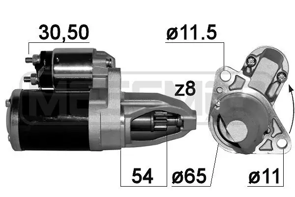 Starter 12 V 0,8 kW ERA 220896A