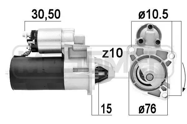 Starter 12 V 1,4 kW ERA 220919A