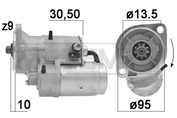 Starter 12 V 2,2 kW ERA 220934A