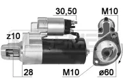 Starter 12 V 1,8 kW ERA 220949A
