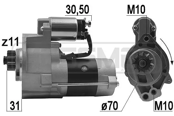 Starter 12 V 2,2 kW ERA 220959A