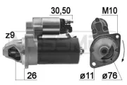 Starter 12 V 1,7 kW ERA 220972A