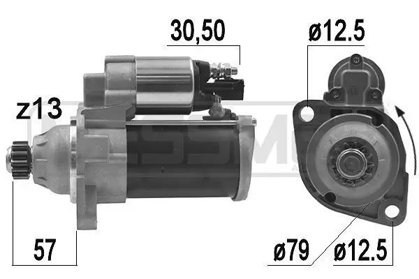 Starter 12 V 1,4 kW ERA 220973A