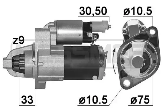 Starter 12 V 1,7 kW ERA 220990A Bild Starter 12 V 1,7 kW ERA 220990A