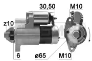 Starter 12 V 1,6 kW ERA 220995A