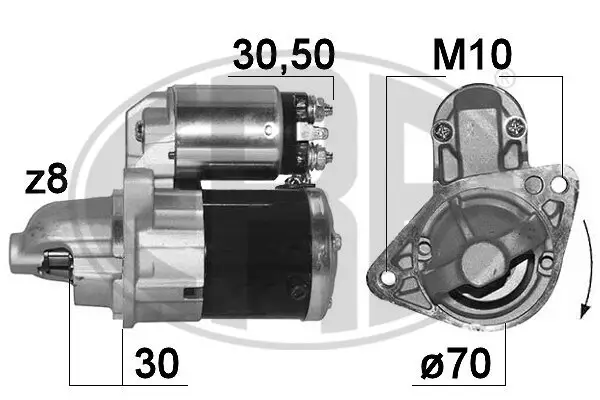 Starter 12 V 1,2 kW ERA 221003A