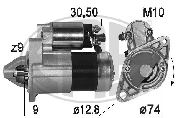 Starter 12 V 1,2 kW ERA 221005A
