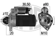 Starter 12 V 2,2 kW ERA 221013A