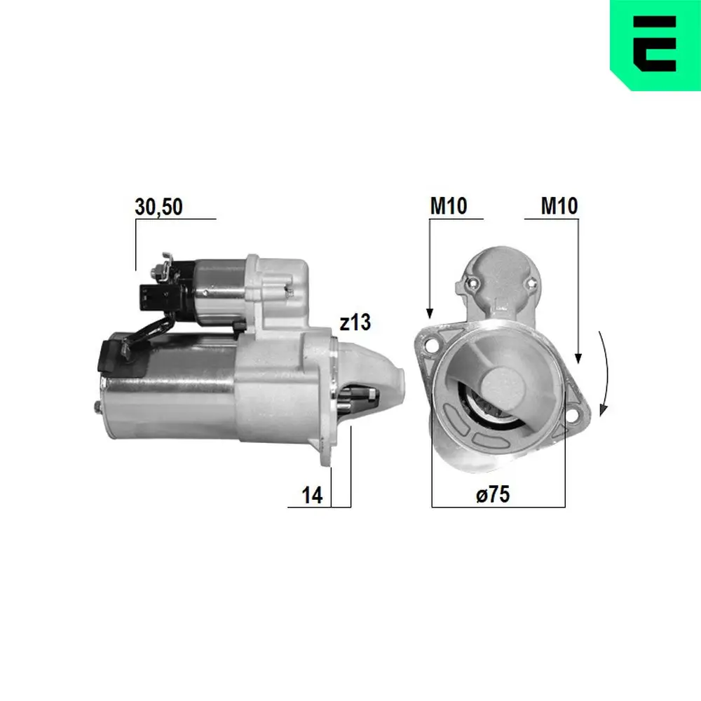 Starter 12 V 1,2 kW ERA 221101A
