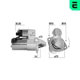 Starter 12 V 1,2 kW ERA 221101A