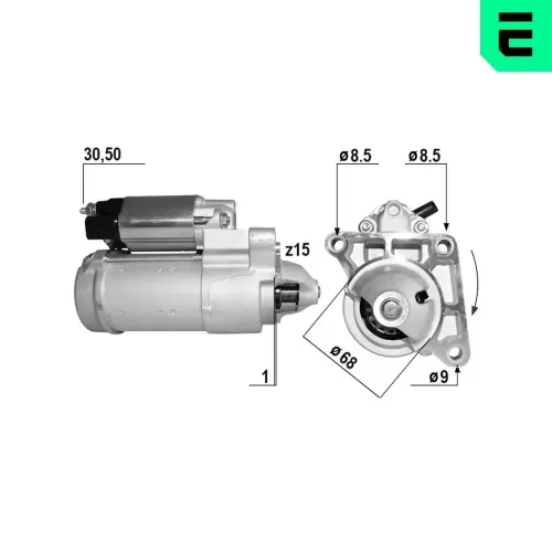 Starter 12 V 1,7 kW ERA 221106A Bild Starter 12 V 1,7 kW ERA 221106A