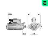 Starter 12 V 2 kW ERA 221135A
