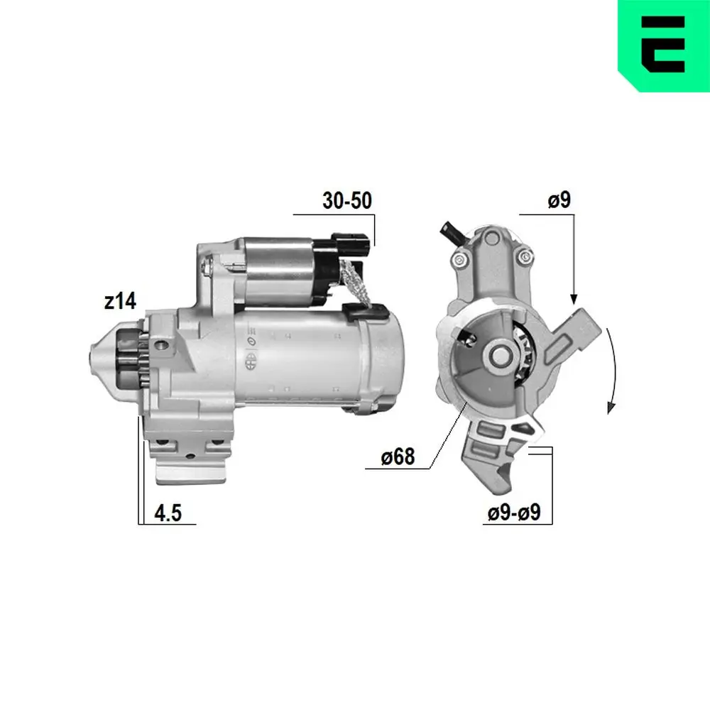 Starter 12 V 1,7 kW ERA 221156A