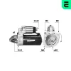 Starter 12 V 1,7 kW ERA 221165A