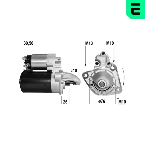 Starter 12 V 1,1 kW ERA 221167A Bild Starter 12 V 1,1 kW ERA 221167A