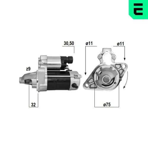 Starter 12 V 1 kW ERA 221169A Bild Starter 12 V 1 kW ERA 221169A