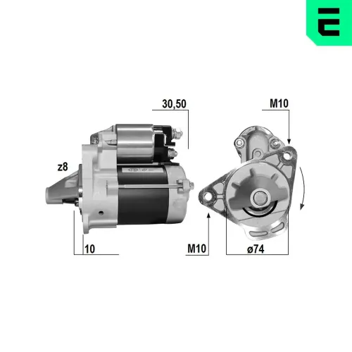 Starter 12 V 0,8 kW ERA 221170A Bild Starter 12 V 0,8 kW ERA 221170A