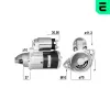 Starter 12 V 1,2 kW ERA 221172A Bild Starter 12 V 1,2 kW ERA 221172A