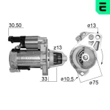 Starter 12 V 1,5 kW ERA 221182A