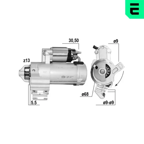 Starter 12 V 1,7 kW ERA 221185A Bild Starter 12 V 1,7 kW ERA 221185A