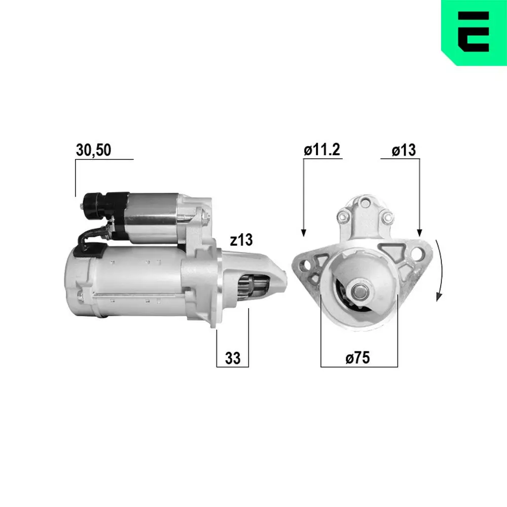 Starter 12 V 1,5 kW ERA 221189A