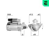 Starter 12 V 1,5 kW ERA 221189A Bild Starter 12 V 1,5 kW ERA 221189A