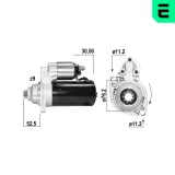 Starter 12 V 1,7 kW ERA 221197A