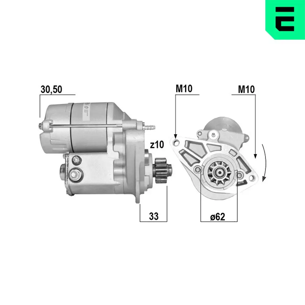 Starter 12 V 1,4 kW ERA 221200A