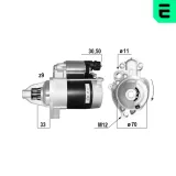Starter 12 V 0,7 kW ERA 221223A