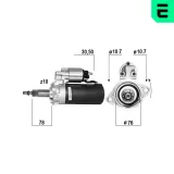 Starter 12 V 1,7 kW ERA 221230A