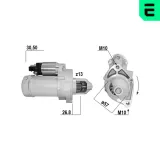 Starter 12 V 1,6 kW ERA 221239A