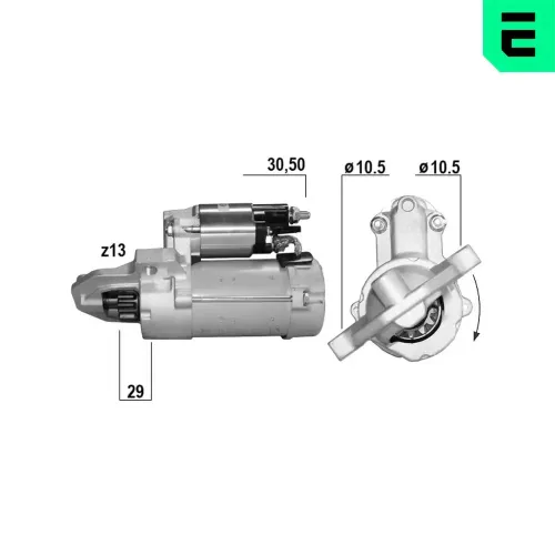 Starter 12 V 1,8 kW ERA 221247A Bild Starter 12 V 1,8 kW ERA 221247A