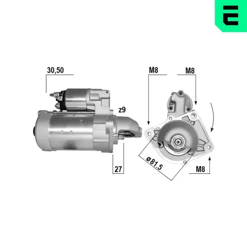 Starter 12 V 2,3 kW ERA 221248A Bild Starter 12 V 2,3 kW ERA 221248A
