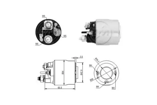 Magnetschalter, Starter 12 V ERA 227171 Bild Magnetschalter, Starter 12 V ERA 227171