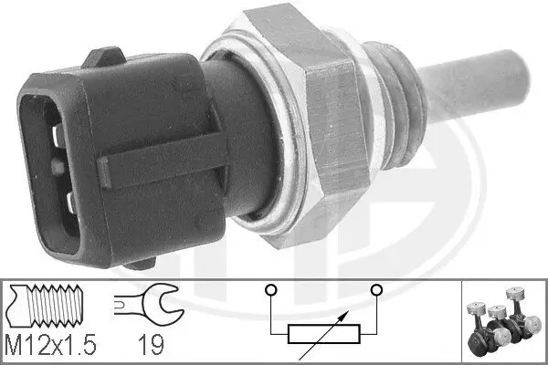 Sensor, Kühlmitteltemperatur ERA 330124