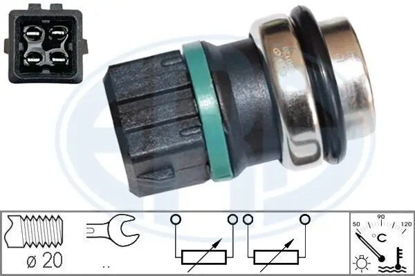 Sensor, Kühlmitteltemperatur ERA 330128