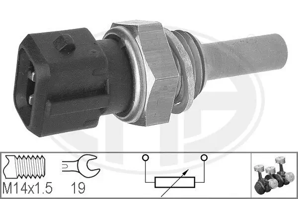 Sensor, Kühlmitteltemperatur ERA 330129