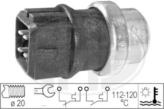 Temperaturschalter, Kühlerlüfter ERA 330164 Bild Temperaturschalter, Kühlerlüfter ERA 330164