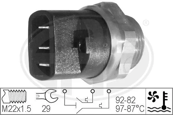Temperaturschalter, Kühlerlüfter ERA 330204