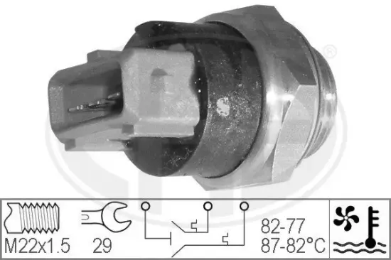 Temperaturschalter, Kühlerlüfter ERA 330215 Bild Temperaturschalter, Kühlerlüfter ERA 330215