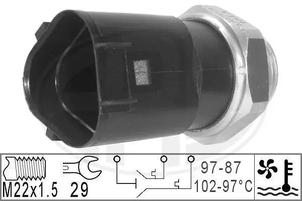 Temperaturschalter, Kühlerlüfter ERA 330230