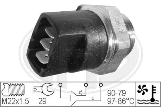 Temperaturschalter, Kühlerlüfter ERA 330281 Bild Temperaturschalter, Kühlerlüfter ERA 330281