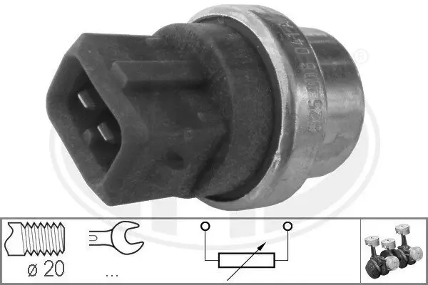 Sensor, Kühlmitteltemperatur ERA 330286